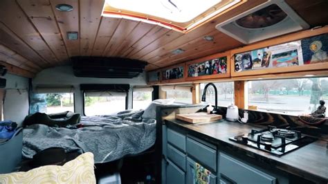 Couple's DIY Mini School Bus Conversion