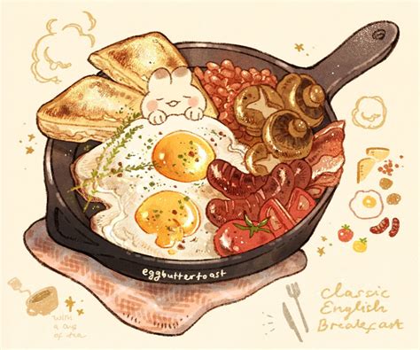 Nao ☕🌨️ on Twitter in 2021 | Cute food art, Food artwork, Food illustrations