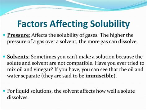 PPT - Solubility PowerPoint Presentation, free download - ID:2870996