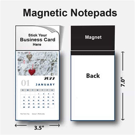 Magnetic Business Card Calendars - Ottawa Lettershop Print and Marketing