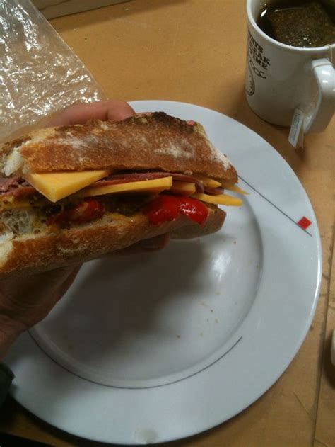 Lebanon bologna sandwich, lunch (SANDWICH A DAY)