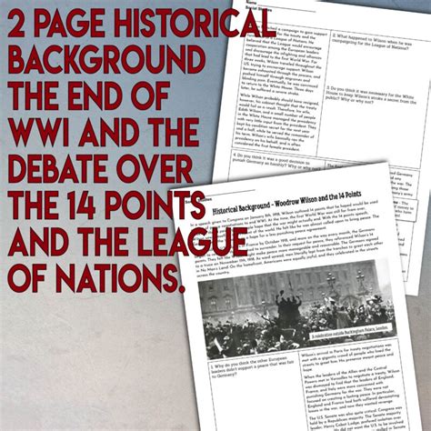 Woodrow Wilson and the 14 Points the League of Nations Stations ...