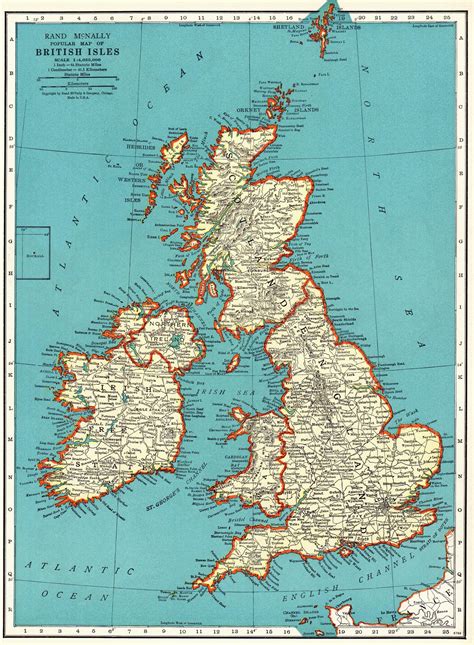 Physical Map Of Britain