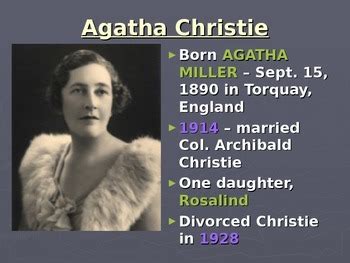 Agatha Christie Biography by Cline Creations | Teachers Pay Teachers