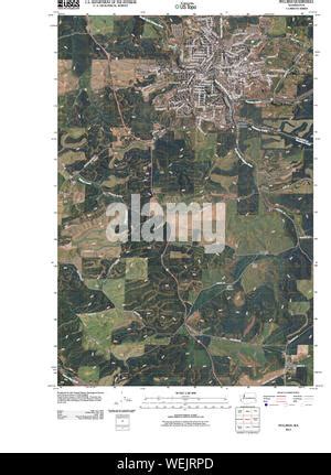 Map of Pullman, WA Stock Photo - Alamy