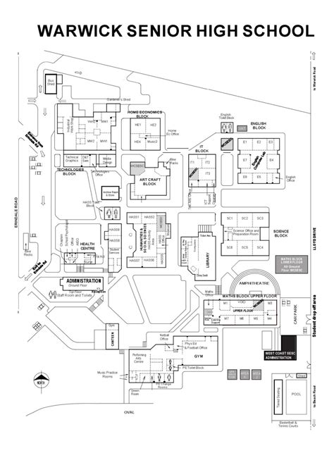 School Map and Hours – Warwick Senior High School