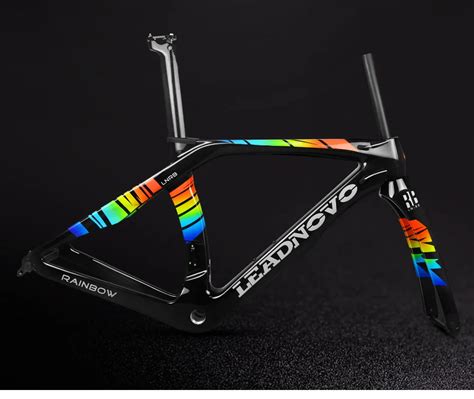 Newly rainbow 3k carbon road bike frame Di2&Mechanical THE ONE racing ...