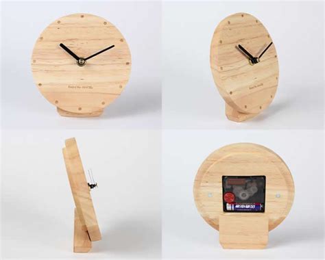 Modern Style Wooden Table Clock | Wood clock design, Table clock design, Table clock