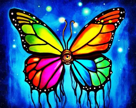 Colorful Neon Butterfly Graphic Design Art | Beautiful butterflies art, Butterfly art, Colorful ...