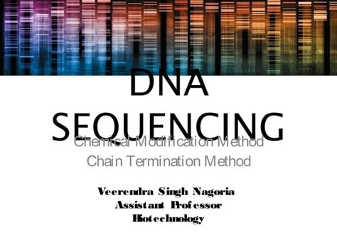 Dna sequencing powerpoint