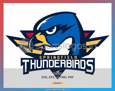 Springfield Thunderbirds - Hockey Sports Vector SVG Logo in 5 formats ...