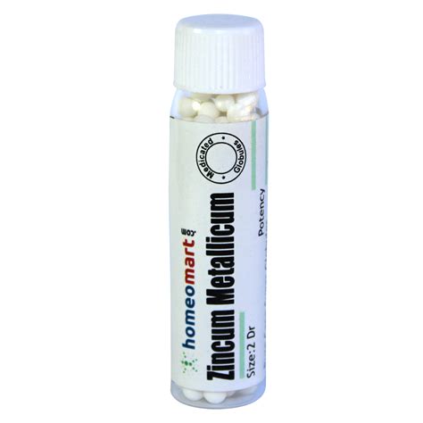 Homeopathy Zincum Metallicum 2 Dram Globules 6C, 30C, 200C, 1M, 10M - Homeopathy Remedies Online