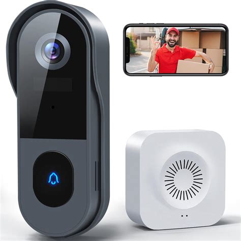 Wireless Doorbell Camera, XTU 1080P FHD WiFi Video Door Bell Ringer Wireless with Chime, PIR ...