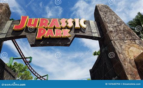 Singapore Universal Jurassic Park Editorial Stock Image - Image of ...