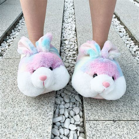 Classic Bunny Slippers for Women Funny Animal Slippers for Girls Cute ...