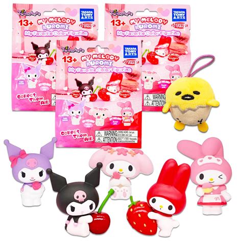 Buy Hello Kitty My Melody and Kuromi Blind Bag Party Favors 3 Pack – Sanrio Party Supplies ...