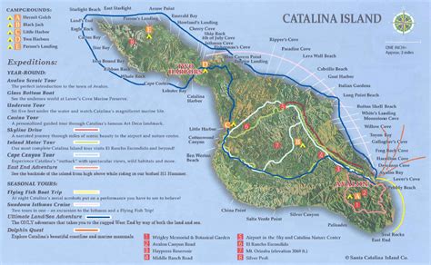 Catalina Island Beaches Map
