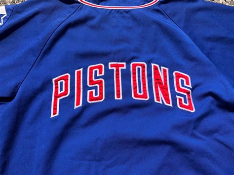 1990s Detroit Pistons Jersey 90s Pistons NBA Baseball Jersey | Etsy