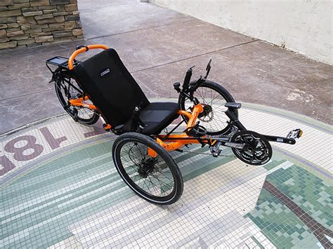 Utah Trikes - Pauls Atomic Orange Catrike Folding Trail Trike