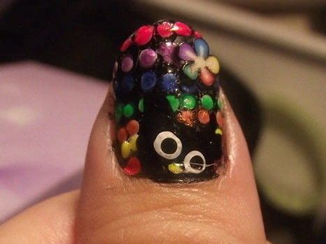 Black & Rainbow Nails · How To Paint A Rainbow Nail Manicure · Nail Painting and Decorating on ...