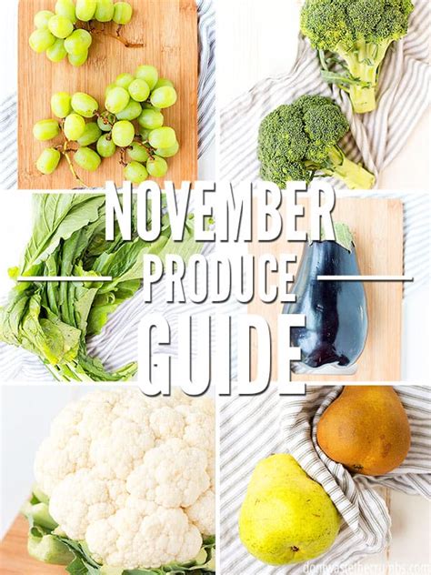 Seasonal Produce Guide for November | Don't Waste the Crumbs