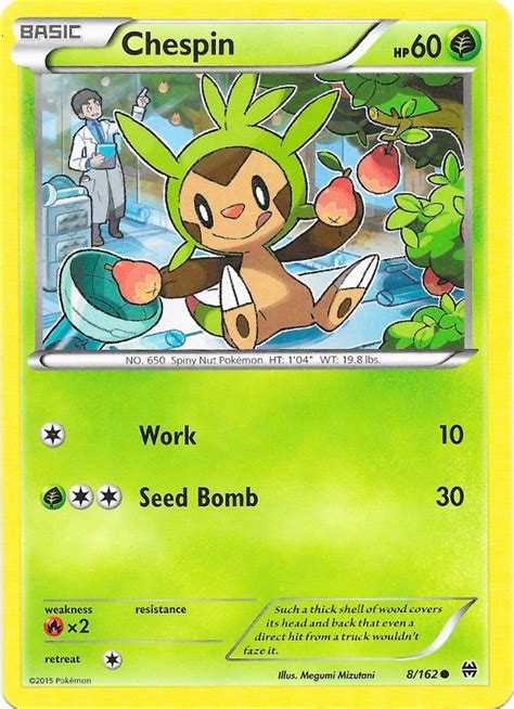 Chespin 8/162 -- BREAKthrough Pokemon Card Review | PrimetimePokemon's Blog