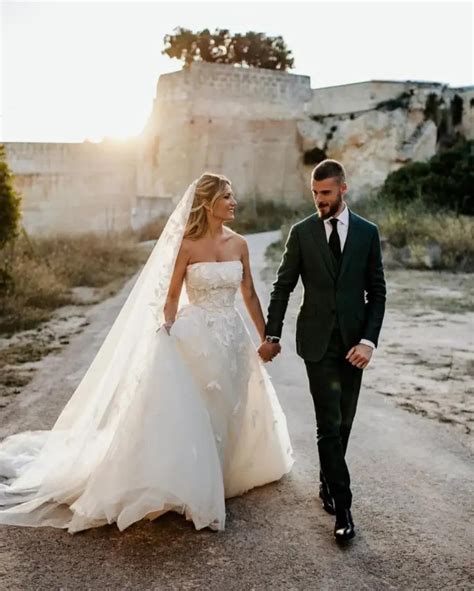 David de Gea and wife Edurne share wedding photos - Futbol on FanNation