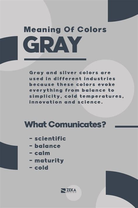 Gray Color Meaning Graphic Design Blog and Tutorials in Zeka Design | Color meanings, Learn ...