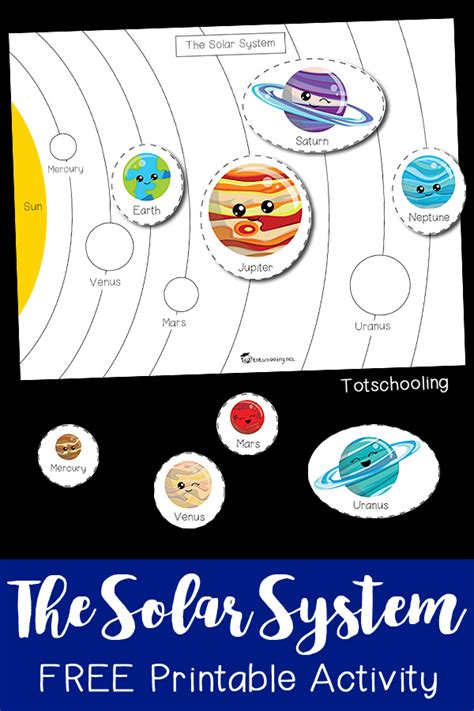 The Solar System Printable Activity | Totschooling - Toddler, Preschool, Kindergarten ...