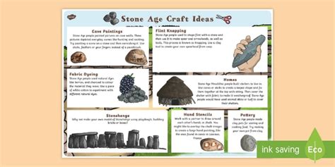 Stone Age Art Activities KS2 | Stone Age Crafts