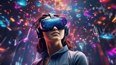 Premium AI Image | anticipating new vr headsets dynamic metaverse and ...