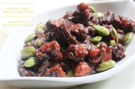 Sotong Kurita Masak Lada Hitam - Amie's Little Kitchen