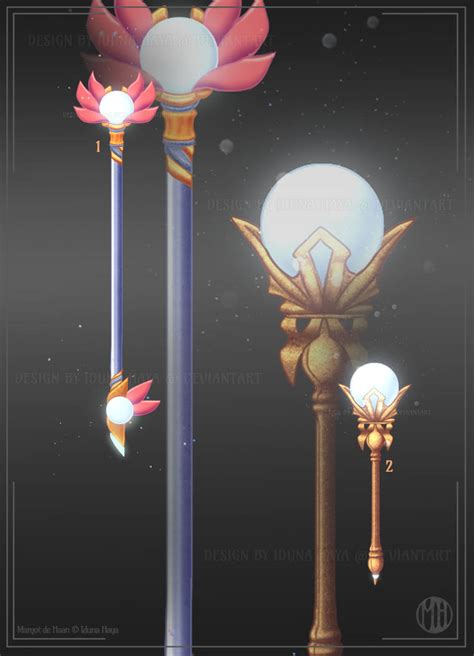 [closed] Magical Staffs by IdunaHayaDesigns on DeviantArt