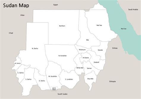 Printable Physical Map Of Sudan – Free download and print for you.