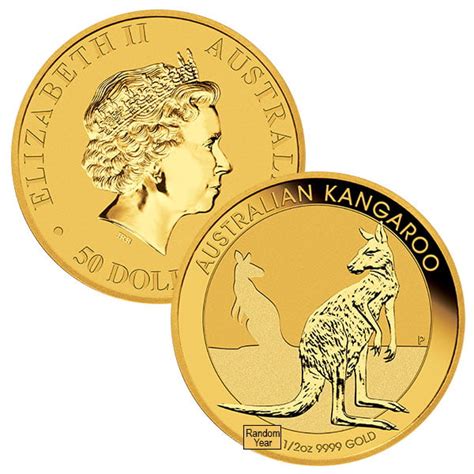 Australian Gold Kangaroo Coins | 1/2 Oz Kangaroo Gold Coin | Perth Mint ...