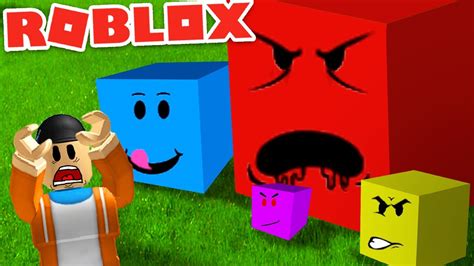 GETTING ATTACKED BY GIANT CUBES IN ROBLOX! | Let's Play Roblox Cube Eat Cube Gameplay - YouTube