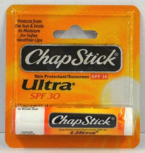 ChapStick Ultra Skin Protectant / Sunscreen SPF 30, 0.15 Oz (Pack of 4 ...