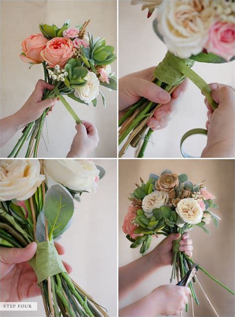 How To Make A Fake Flower Bridal Bouquet | Diy wedding bouquet, Diy bridal bouquet, Diy wedding ...