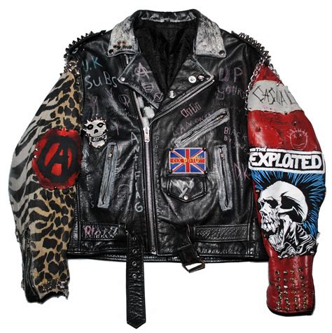 Offspring Punk Jacket | Painted leather jacket, Jackets men fashion, Punk jackets