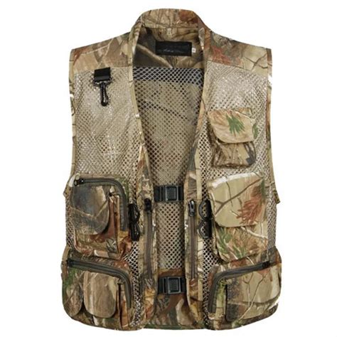 Realtree Pattern Camouflage Hunting Vest for Camo Hunter Vest-in Hunting Ghillie Suits from ...