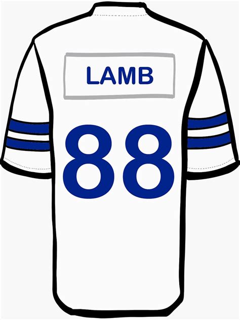 "Dallas Cowboys Jersey Lamb" Sticker for Sale by MadPaddy94 | Redbubble