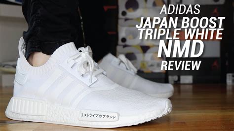 ADIDAS NMD R1 JAPAN BOOST TRIPLE WHITE REVIEW - YouTube