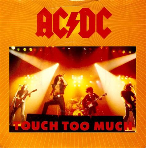 AC/DC Touch Too Much Vinyl Record 7 Inch Atlantic 1980