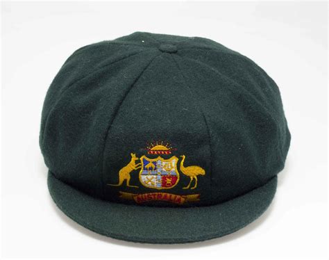 Baggy green cricket cap presented to Betty Wilson - Australian Sports Museum