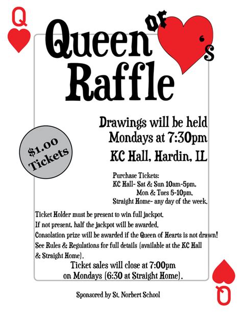 Queen of Hearts Raffle – St. Norbert School