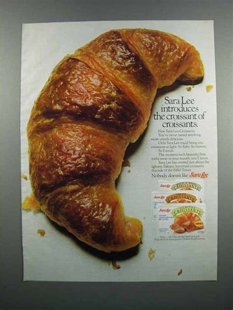 1983 Sara Lee Croissants Ad - Introduces - 1980-89