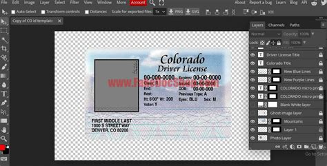 Free Download Colorado Drivers License Template Psd – Colorado ID Card - Fakedocshop