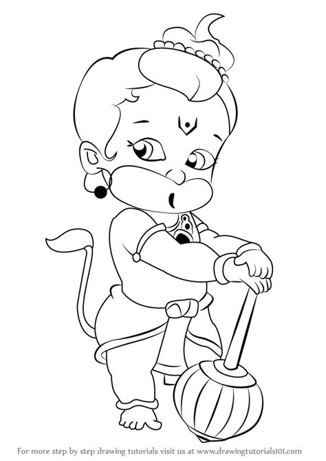 Hanuman Coloring Pages - Learny Kids