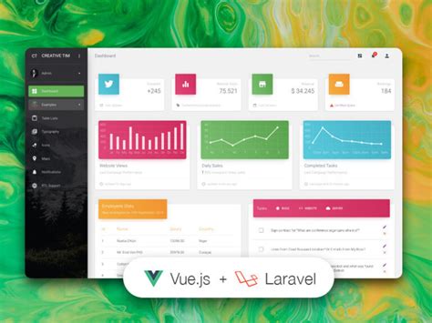 10+ Free Dashboards and Templates for Laravel