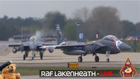 LIVE SHOW USAF 48TH FIGHTER WING RAF LAKENHEATH • F15E STRIKE EAGLE ...